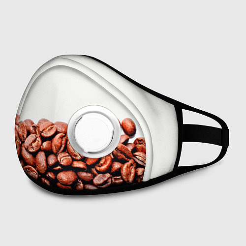 Маска с клапаном Coffee / 3D-Белый – фото 2