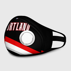 Маска с клапаном Portland Trail Blazers, цвет: 3D-белый — фото 2