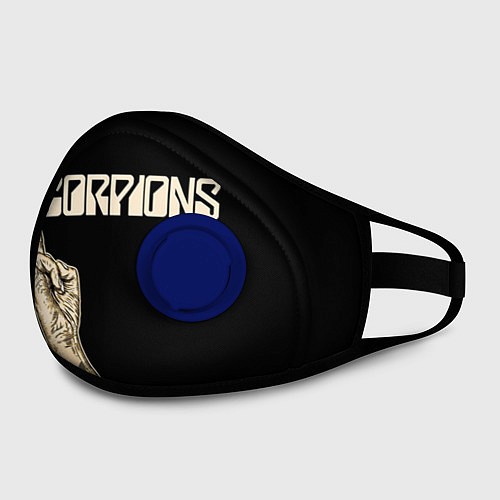 Маска с клапаном Scorpions Rock / 3D-Синий – фото 2