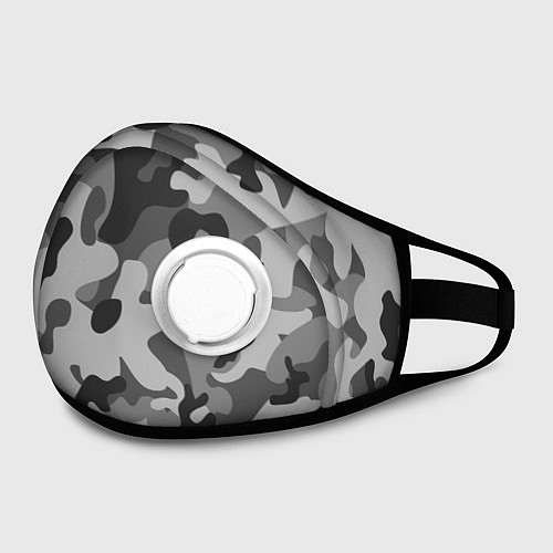 Маска с клапаном Ночной Камуфляж 1 / 3D-Белый – фото 2