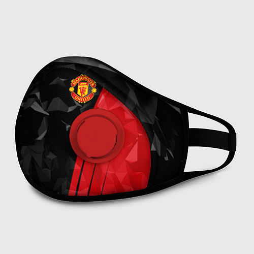 Маска с клапаном FC Manchester United: Abstract / 3D-Красный – фото 2