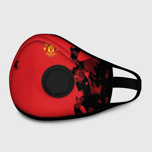 Маска с клапаном FC Manchester United: Red Original / 3D-Черный – фото 2