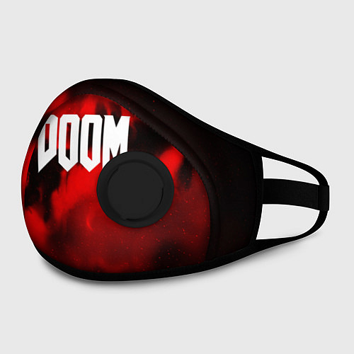 Маска с клапаном DOOM: Red Fog / 3D-Черный – фото 2