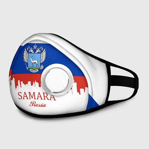 Маска с клапаном Samara: Russia / 3D-Белый – фото 2