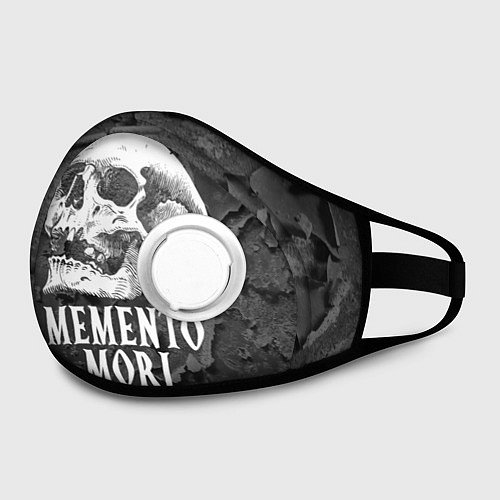 Маска с клапаном Memento Mori / 3D-Белый – фото 2