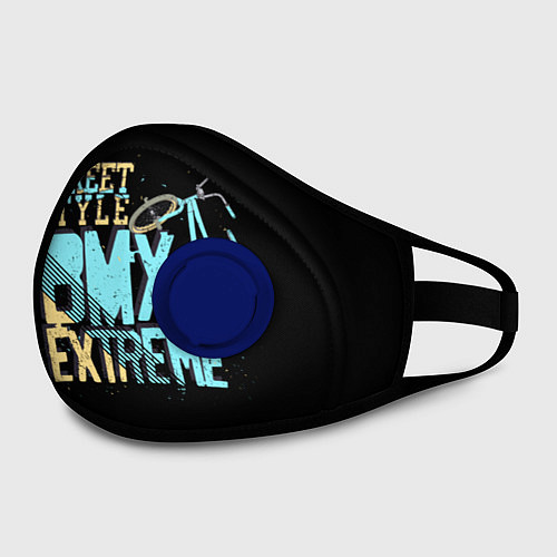 Маска с клапаном BMX Extreme / 3D-Синий – фото 2