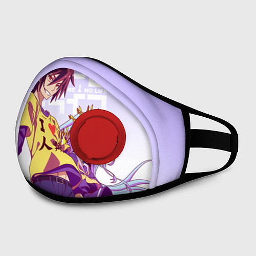Маска с клапаном No Game No Life / 3D-Красный – фото 2