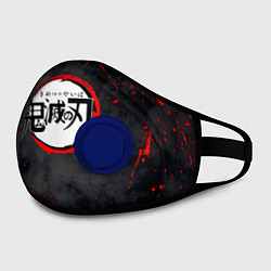 Маска с клапаном KIMETSU NO YAIBA, цвет: 3D-синий — фото 2