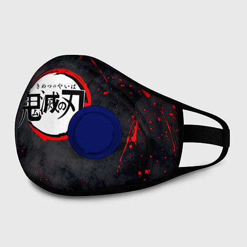 Маска с клапаном KIMETSU NO YAIBA / 3D-Синий – фото 2