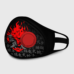 Маска с клапаном CYBERPUNK 2077 KEANU REEVES, цвет: 3D-красный — фото 2