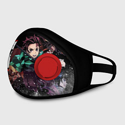Маска с клапаном KIMETSU NO YAIBA, цвет: 3D-красный — фото 2