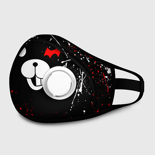 Маска с клапаном MONOKUMA / 3D-Белый – фото 2