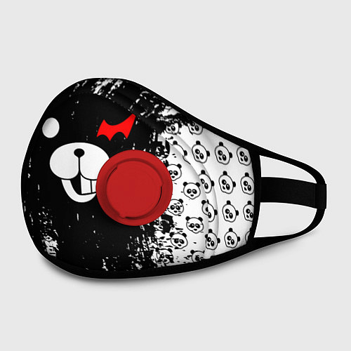 Маска с клапаном MONOKUMA / 3D-Красный – фото 2