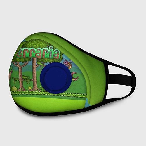 Маска с клапаном Terraria / 3D-Синий – фото 2