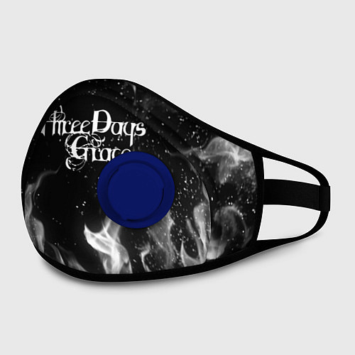 Маска с клапаном Three Days Grace / 3D-Синий – фото 2