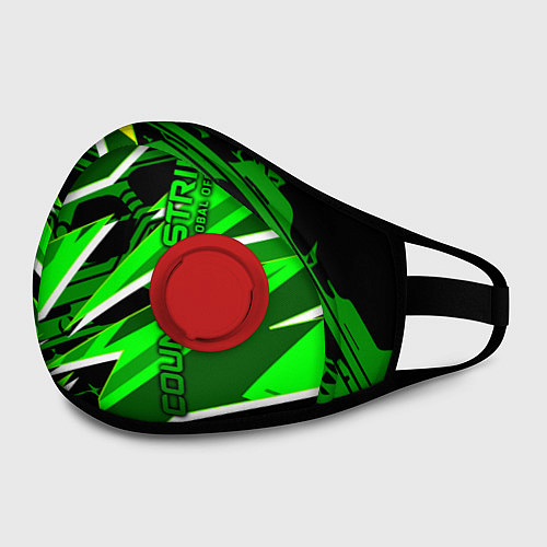 Маска с клапаном Counter-Strike / 3D-Красный – фото 2