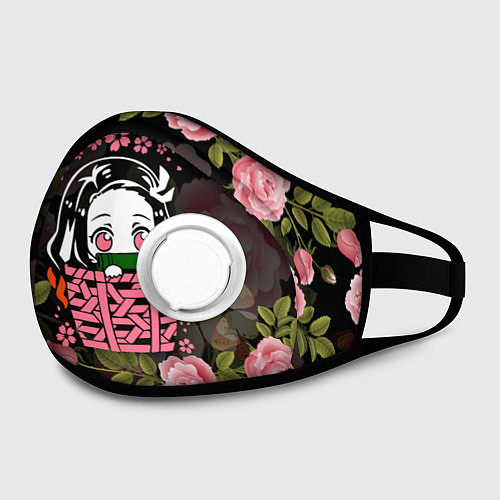 Маска с клапаном KIMETSU NO YAIBA / 3D-Белый – фото 2