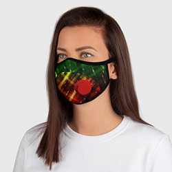 Маска с клапаном Green & Red, цвет: 3D-красный