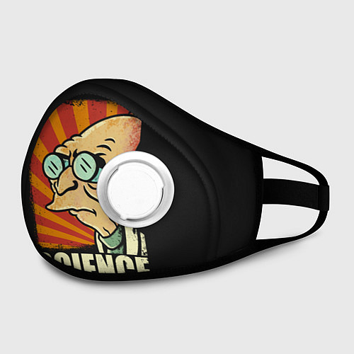 Маска с клапаном Futurama Science / 3D-Белый – фото 2