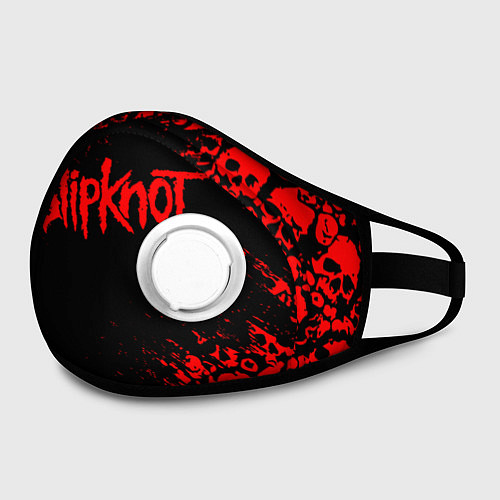Маска с клапаном SLIPKNOT / 3D-Белый – фото 2