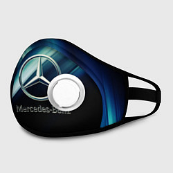 Маска с клапаном Mercedes, цвет: 3D-белый — фото 2