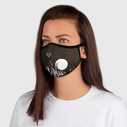 Маска с клапаном Cs:go - Оксидное пламя, цвет: 3D-белый