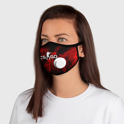 Маска с клапаном COUNTER STRIKE, цвет: 3D-белый