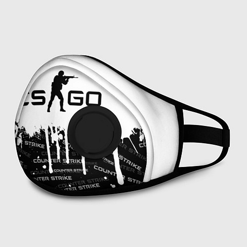 Маска с клапаном COUNTER STRIKE / 3D-Черный – фото 2