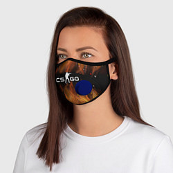 Маска с клапаном COUNTER STRIKE, цвет: 3D-синий