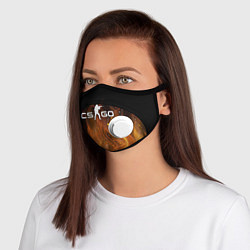 Маска с клапаном COUNTER STRIKE, цвет: 3D-белый