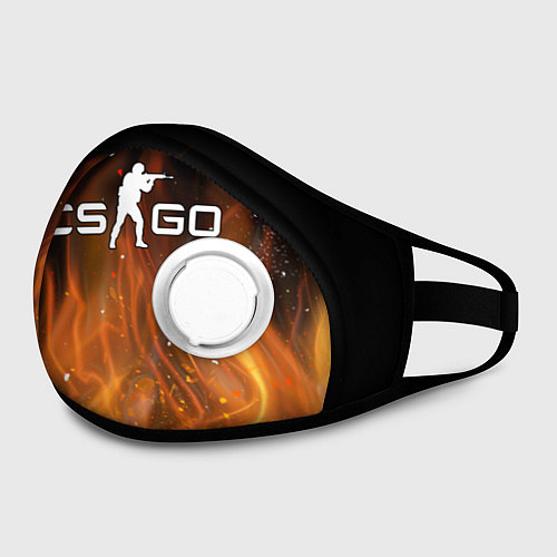 Маска с клапаном COUNTER STRIKE / 3D-Белый – фото 2