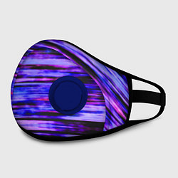 Маска с клапаном Помехи, цвет: 3D-синий — фото 2