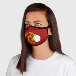 Маска с клапаном Manchester United F C, цвет: 3D-белый
