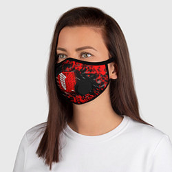 Маска с клапаном Атака Титанов: Red, цвет: 3D-черный