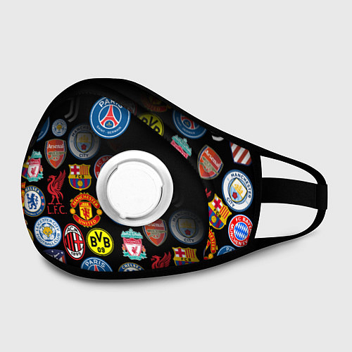 Маска с клапаном PSG LOGOBOMBING / 3D-Белый – фото 2