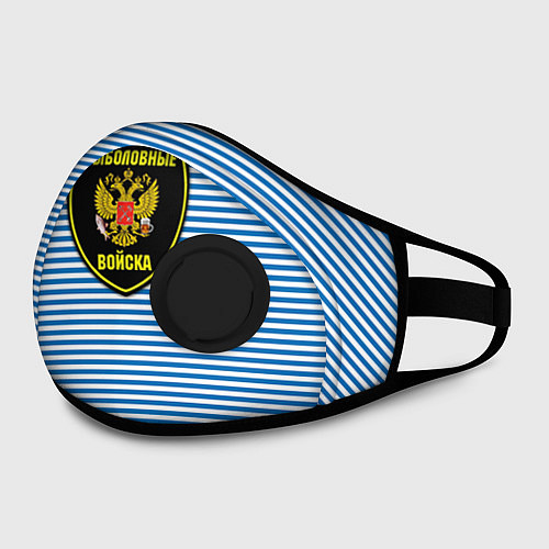Маска с клапаном Рыболовные войска / 3D-Черный – фото 2