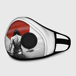 Маска с клапаном Ярость самурая, цвет: 3D-черный — фото 2