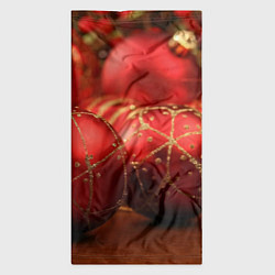 Бандана-труба Красные украшения, цвет: 3D-принт — фото 2