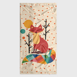 Бандана-труба Осенняя лисичка, цвет: 3D-принт — фото 2