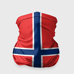 Бандана-труба Флаг Норвегии, цвет: 3D-принт