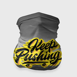 Бандана-труба Keep Pushing, цвет: 3D-принт