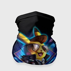 Бандана-труба Retro Pikachu, цвет: 3D-принт