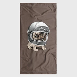 Бандана-труба Мопс космонавт, цвет: 3D-принт — фото 2