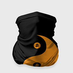 Бандана-труба Bitcoin: Ying Yang, цвет: 3D-принт