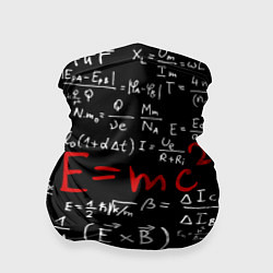 Бандана-труба E=mc2, цвет: 3D-принт