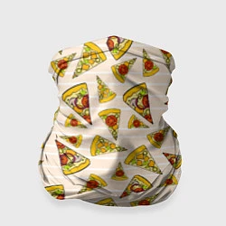 Бандана-труба Pizza Love, цвет: 3D-принт
