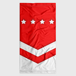 Бандана-труба Звезды Спартака, цвет: 3D-принт — фото 2