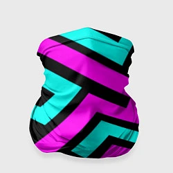 Бандана-труба Maze: Violet & Turquoise, цвет: 3D-принт