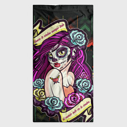 Бандана-труба Dia de los Muertos, цвет: 3D-принт — фото 2