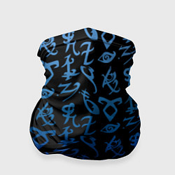 Бандана-труба Blue Runes, цвет: 3D-принт